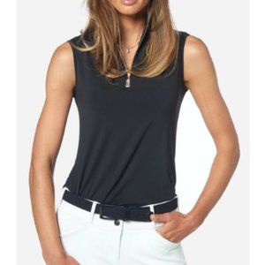 Black Sleeveless Sun Shirt